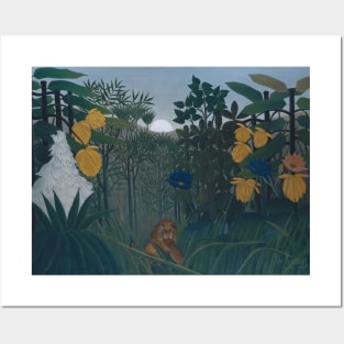 The Repast of the Lion by Henri Rousseau Posters and Art